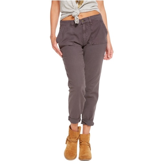 Chaser Pants - Chaser grey canvas surplus pant ankle utility